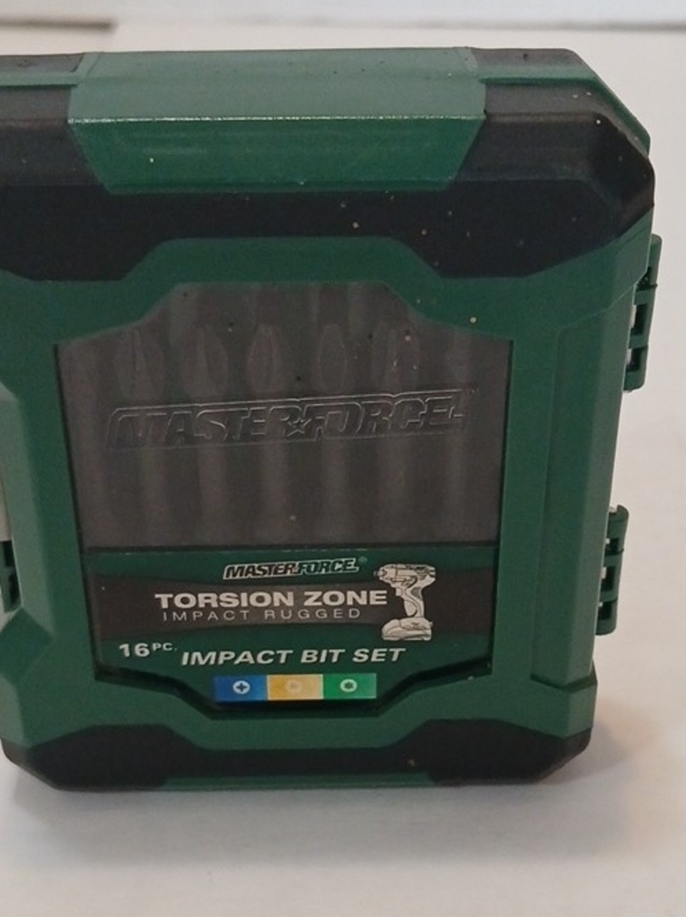 Masterforce Green Torsion Zone 16-Piece Impact Bit Set